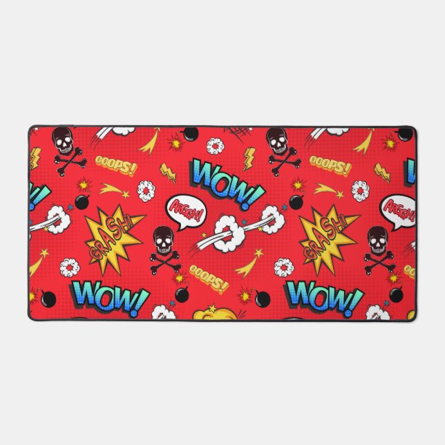 Alfrombrillas De Escritorio Diseño de arte pop superhéroe (Anverso)