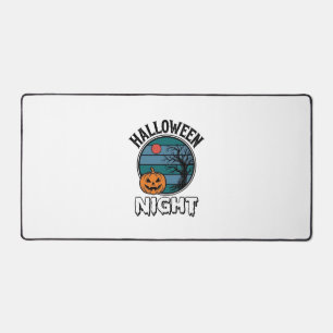 Alfrombrillas De Escritorio Diseño de camiseta de árbol de calabaza de noche d