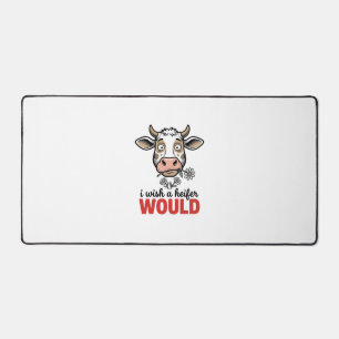 Alfrombrillas De Escritorio Diseño de camiseta de grabado vintage de vaca novi