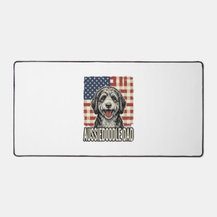 Alfrombrillas De Escritorio Diseño de camiseta de perro vintage patriota Aussi