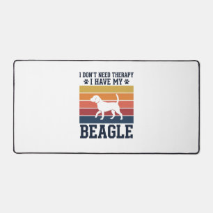 Alfrombrillas De Escritorio Diseño de camiseta de terapia de perro Beagle vint