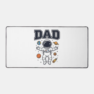 Alfrombrillas De Escritorio Diseño de camiseta vectorial de astronauta padre_1