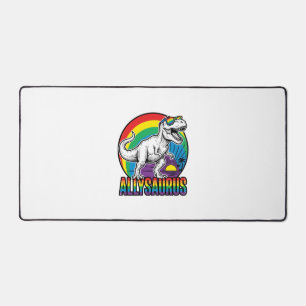 Alfrombrillas De Escritorio Diseño de camiseta vintage de dinosaurio arcoíris 