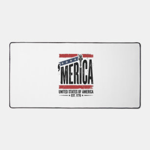 Alfrombrillas De Escritorio Diseño de camiseta vintage Merica patriótica desga