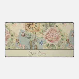 ALFROMBRILLAS DE ESCRITORIO DISEÑO DE EFÍMERA VINTAGE CON NOMBRE