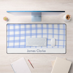 Alfrombrillas De Escritorio Diseño de Entramado Azul Simplemente Moderno