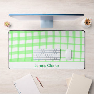 Alfrombrillas De Escritorio Diseño de Entramado Verde Simplemente Moderno