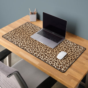 Alfrombrillas De Escritorio diseño de estampado de leopardo exótico