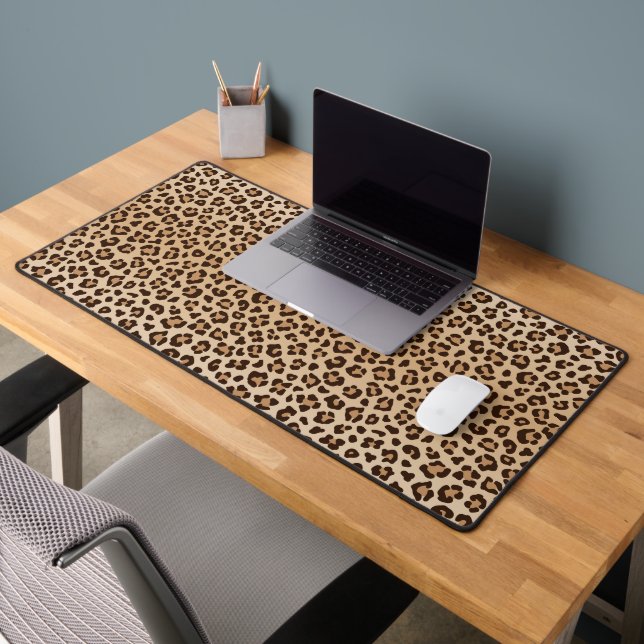 Alfrombrillas De Escritorio diseño de estampado de leopardo exótico (Oficina 2)