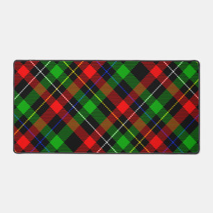 Alfrombrillas De Escritorio Diseño de franela a cuadros rojo verde y blanco de