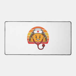 Alfrombrillas De Escritorio Diseño de grabado retro vintage de Nurse Taco_1