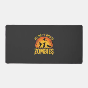 Alfrombrillas De Escritorio Diseño de Halloween de perro caza zombies
