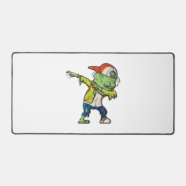 Alfrombrillas De Escritorio Diseño de Halloween para los amantes del béisbol (Anverso)