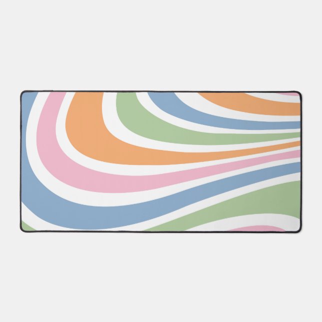Alfrombrillas De Escritorio Diseño de ondas retro (Anverso)