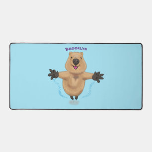 Alfrombrillas De Escritorio Diseño de personalizados de quokka saltando feliz
