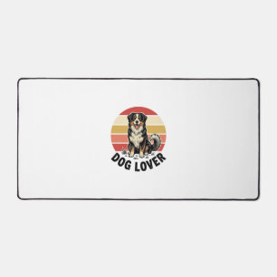 Alfrombrillas De Escritorio Diseño de puesta de sol de perro lindo grabado vin