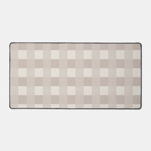 Alfrombrillas De Escritorio Diseño de tablero de ajedrez beige minimalista