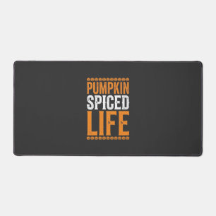 Alfrombrillas De Escritorio Diseño de tipografía de Halloween Pumpkin Spiced L