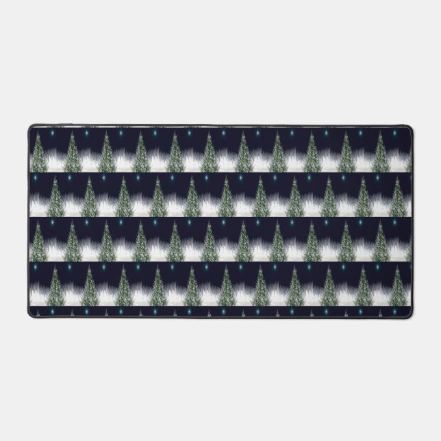 Alfrombrillas De Escritorio Diseño de vacaciones de patrones de árbol de Navid (Anverso)