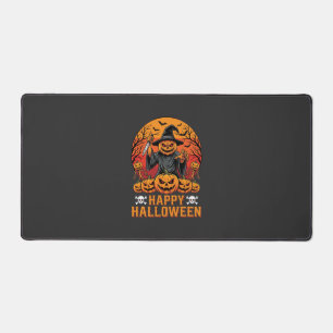 Alfrombrillas De Escritorio Diseño de vector de bruja de calabaza espeluznante