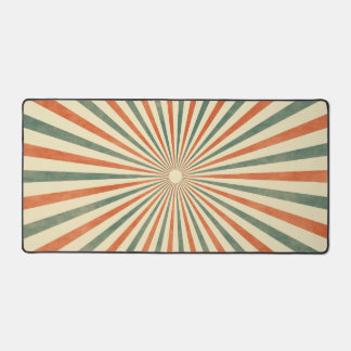 Alfrombrillas De Escritorio Diseño de vintage de espiral de Sunburst retro