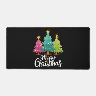 Alfrombrillas De Escritorio Diseño Divertido de Árbol de Navidad Colorido Feli