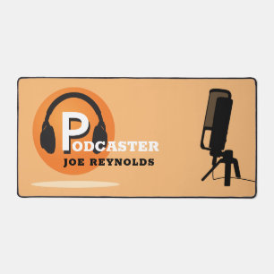 Alfrombrillas De Escritorio Diseño elegante, Podcaster, Podcast