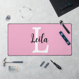 Alfrombrillas De Escritorio Diseño personalizado de monograma de nombre en let