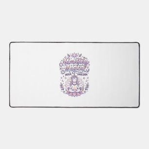 Alfrombrillas De Escritorio Diseño tipográfico adorable mágico Namastay Unicor