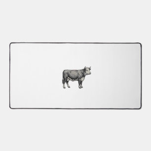 Alfrombrillas De Escritorio Diseño vectorial de bandera patriótica de vaca gra