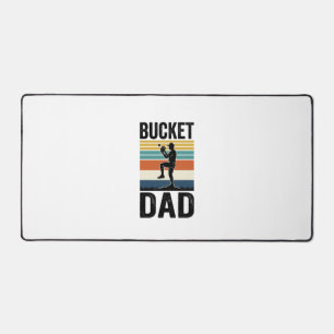 Alfrombrillas De Escritorio Diseño vectorial de Bucket Dad Retro Baseball Fath