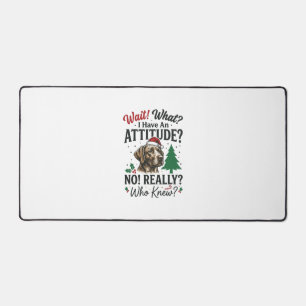 Alfrombrillas De Escritorio Diseño Vectorial de Navidad con Perro Divertido_1