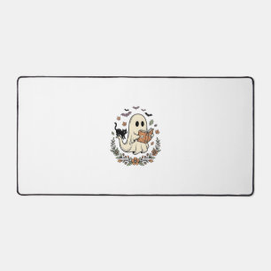 Alfrombrillas De Escritorio Diseño vectorial floral de gato fantasma vintage d