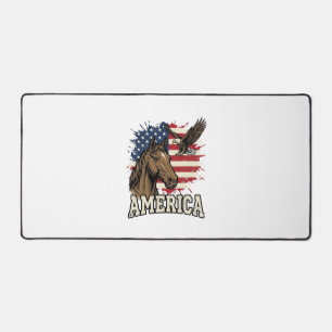 Alfrombrillas De Escritorio Diseño vectorial patriótico águila caballo Vintage