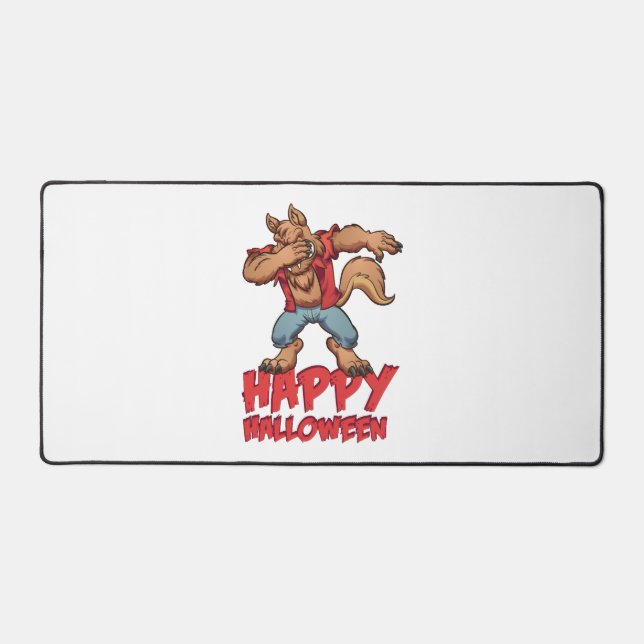 Alfrombrillas De Escritorio Disfraz de Halloween Dabbing Werwolf Halloween (Anverso)