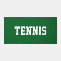 Diversión Deportiva Texto TENIS Blanco Sobre Verde