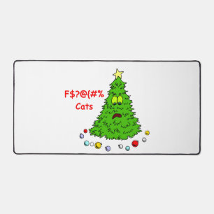 Alfrombrillas De Escritorio Divertido árbol de Navidad Chiste gatos Navidad Na