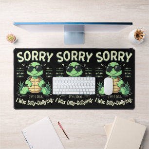 Alfrombrillas De Escritorio Divertido perdón por ser tortuga tardía con estéti