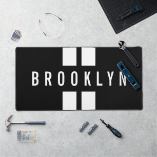 Alfrombrillas De Escritorio Doble franjas de nombre personalizado Carreras de