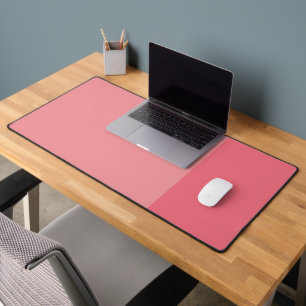 Alfrombrillas De Escritorio Doble rosa con áreas separadas de ratón y teclado