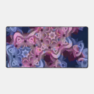 Alfrombrillas De Escritorio Dos corazones de rosa en azul desde la quietud