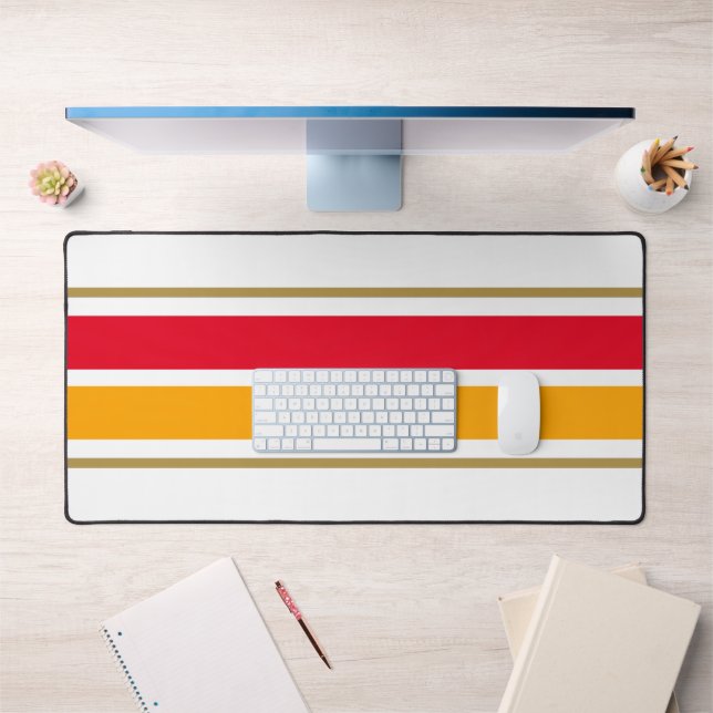 Alfrombrillas De Escritorio Dos Rayas De Carreras Amarilla Rojas Brillantes En (Oficina 1)