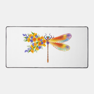 Alfrombrillas De Escritorio Dragón de flores amarillas