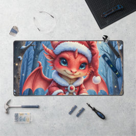 Alfrombrillas De Escritorio dragón de Navidad, demasiado lindo para arrestar,