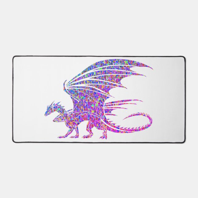 Alfrombrillas De Escritorio Dragón mosaico asombroso (Anverso)