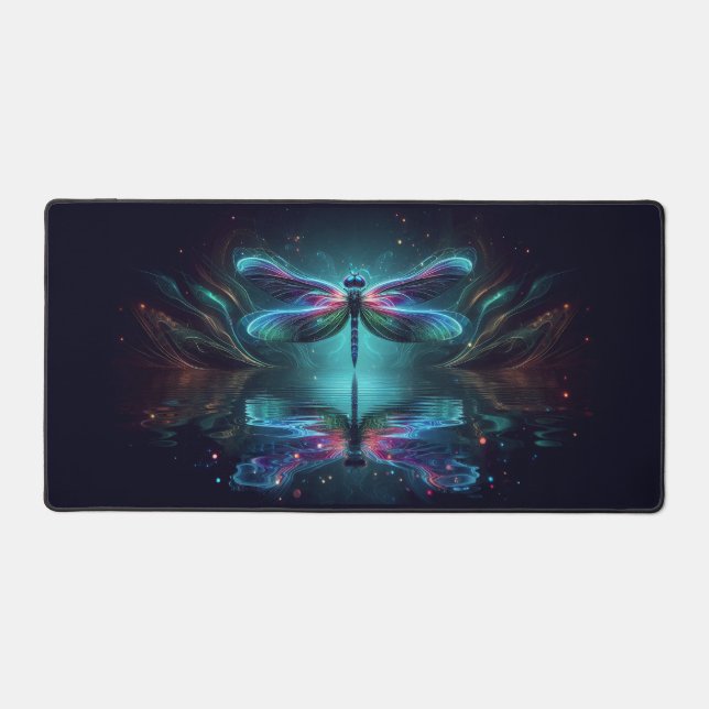 Alfrombrillas De Escritorio Dragonfly eléctrico, Neones capturadores de ojos (Anverso)