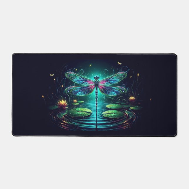 Alfrombrillas De Escritorio Dragonfly eléctrico, Neones capturadores de ojos (Anverso)