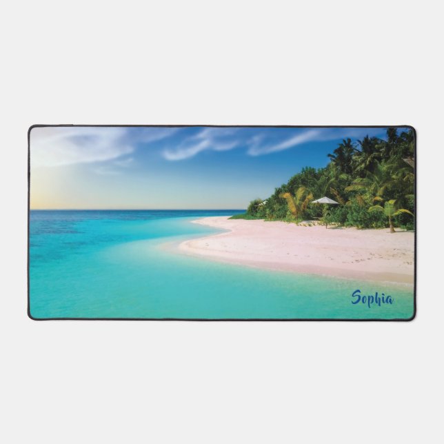 Alfrombrillas De Escritorio Dream Beach (nombre personalizado) Yoga Mat (Anverso)