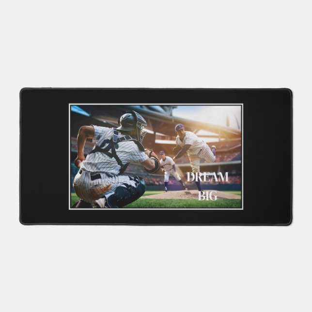 Alfrombrillas De Escritorio Dream Big Baseball Desk Mat (Anverso)