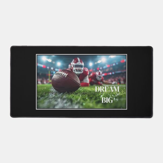 Alfrombrillas De Escritorio Dream Big Football Desk Mat (Anverso)